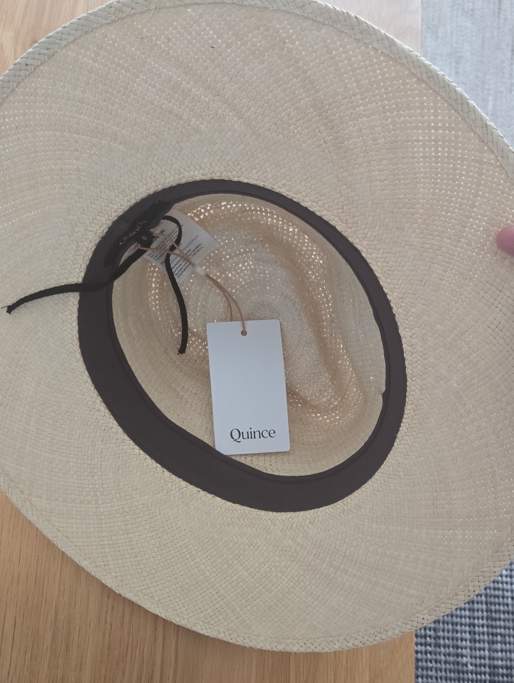 Quince Panama Straw Hat, Natural, Small, Sold Out! Modern Beach Chic - Picture 4 of 8